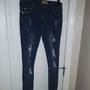 Boutique Destroyed/Distressed Jeggings. 7/8